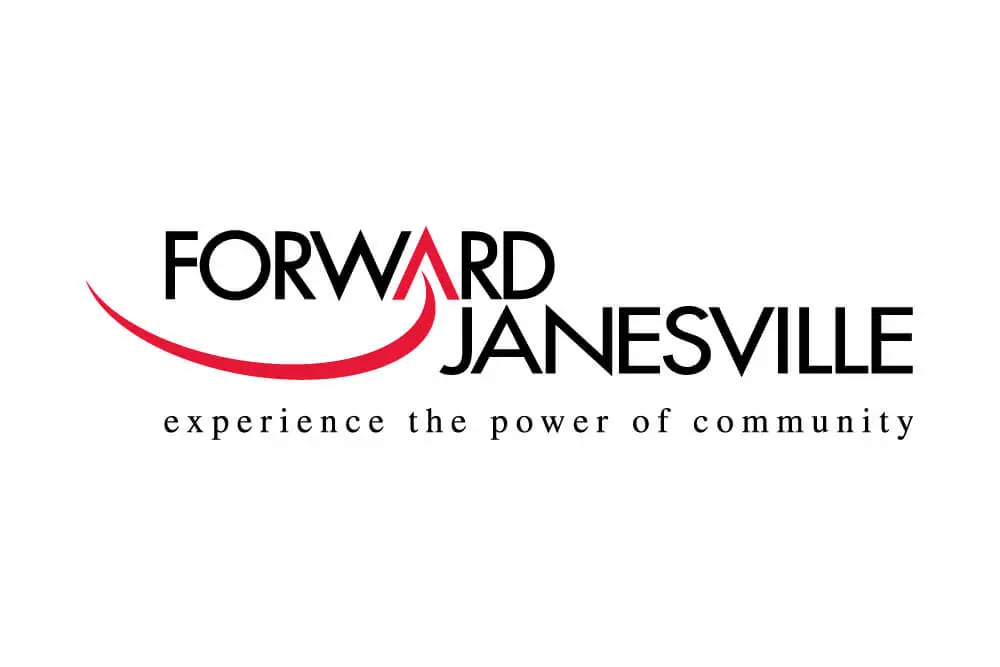 A logo of forward janesville