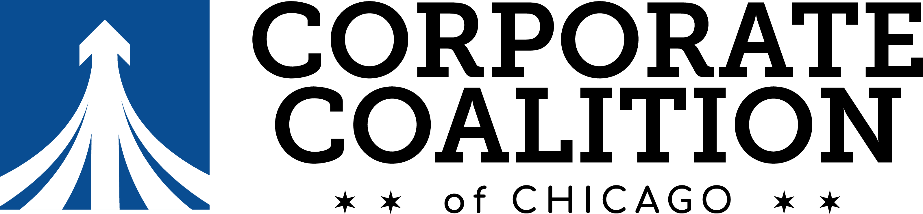 A green background with black letters that say " corporate goals."