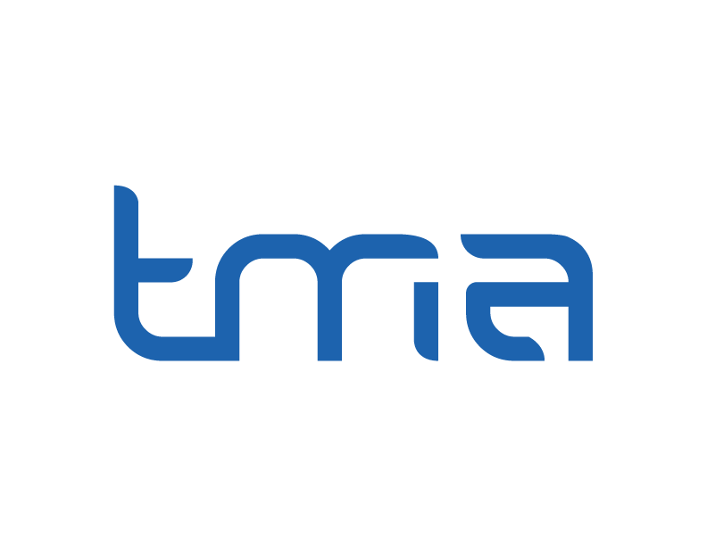 A green background with the word tma in blue.